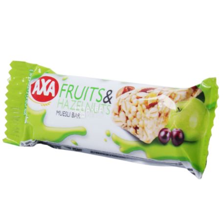 AXA, 23 g, Bar-muesli, Fruit and nuts