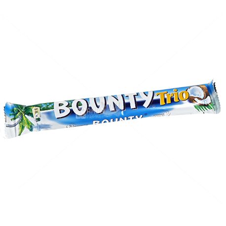 Bounty, 85.5 g, Chocolate bar, Trio
