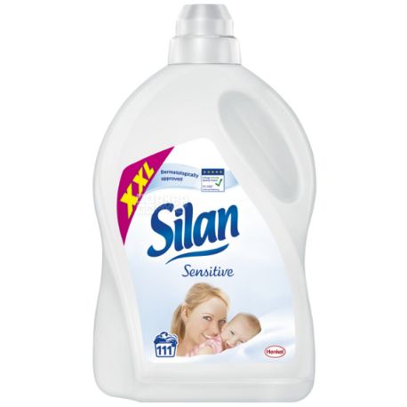 Silan, 2,775 l, Conditioner, fabric softener, Sensitive, PET