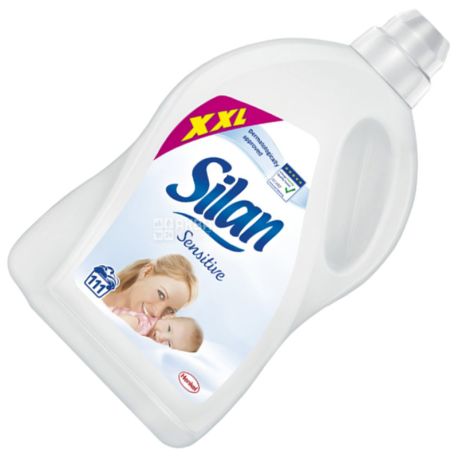 Silan, 2,775 l, Conditioner, fabric softener, Sensitive, PET