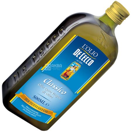 De Cecco, 500 мл, Масло оливковое, Сlassico, Еxtra vergine, стекло