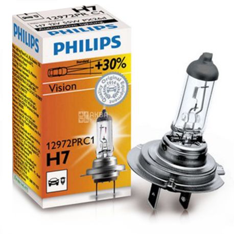 Philips, Лампа галогенна, Philips, H7 Vision, 3200K