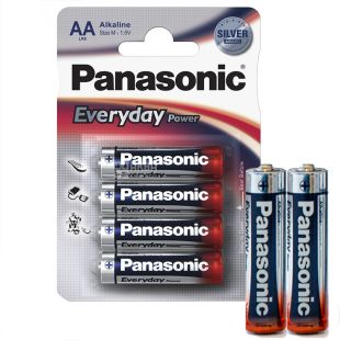 Panasonic Everyday Power, АА, 4 шт., 1,5 V, Батарейки алкалінові, LR6