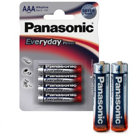Panasonic Everyday Power, ААА, 4 шт., 1,5 V, Батарейки алкалінові, LR03