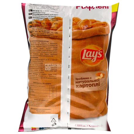 Lay's, 133 г, Чипси картопляні, Лобстер, Рифлені