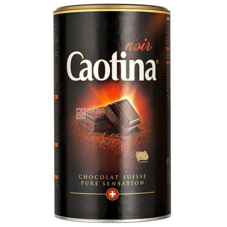 Caotina, Noir, 500 г, Каотіна, Ноір, Гарячий шоколад, чорний, тубус