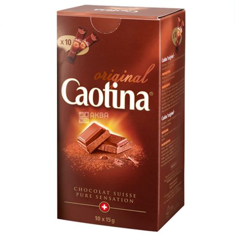 Caotina, 10 pcs. 15 g, Hot chocolate, Original, in sticks