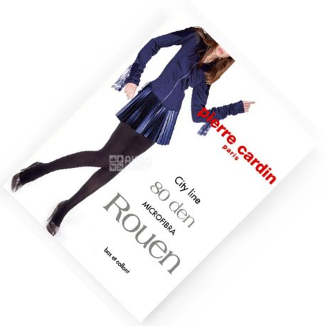 Pierre Cardin Rouen, Колготки чорні, розмір 2, 80 ден