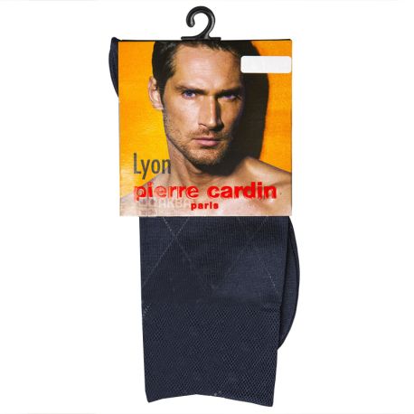 Pierre Cardin Lyon, Шкарпетки чоловічі, сині, розмір 45-46