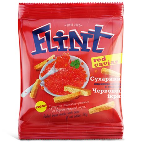 Купить Флинт, 70 г, Сухарики, Красная икра в АкваМаркет - Цена ...