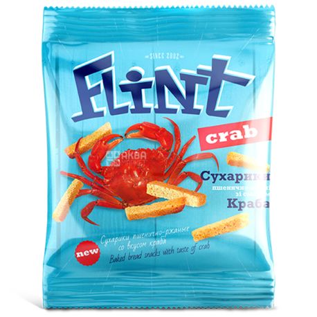 Flint, 70 g, Crackers, Crab