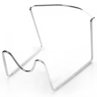 ViO MRA-1S, Підставка похила під 1 бутель з кран-клапаном у комплекті, металева, настільна, срібляста