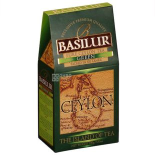 Basilur, The Island of tea Ceylon,100 г, Чай Базилур, зеленый 