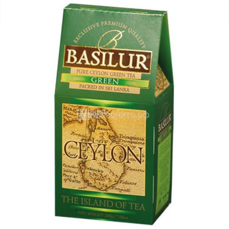 Basilur, The Island of tea Ceylon, 100 г, Чай Базілур, зелений