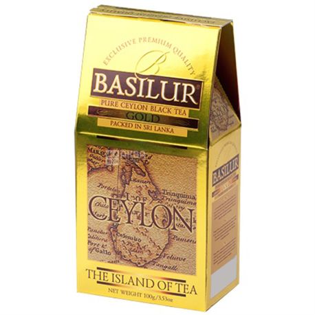 Basilur, 100 g, Black tea, The Island of tea Ceylon, Golden
