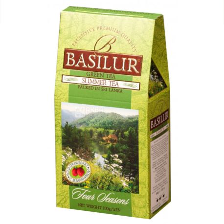 Basilur, 100 g, Green Tea, Four seasons, Summer tea