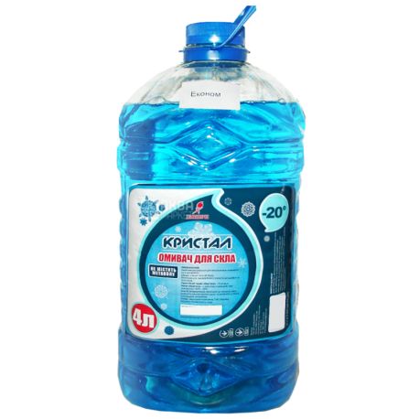Crystal, 4l, -20, Washer for glass, Economy, PET