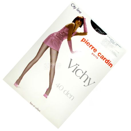 Pierre Cardin Vichy, Колготки чорні, розмір 3, 40 ден