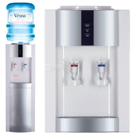Ecotronic, V21-LE White-Silver, Кулер для воды с электронным охлаждением, напольный