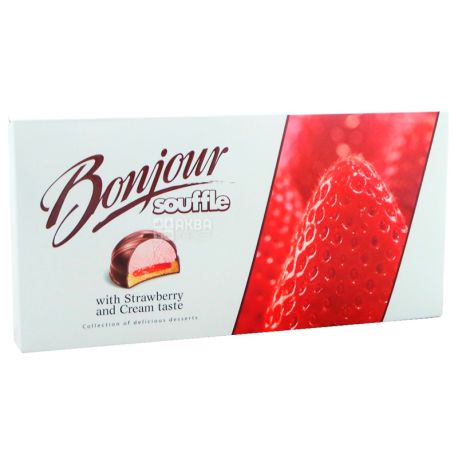 Bonjour, 232 g, Dessert, Strawberry cream