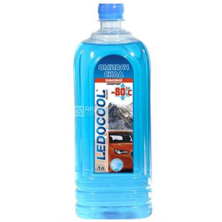 Ledocool, 1 л, Зимний омыватель для стекла, концентрат, -80°С