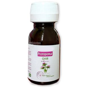 Масло расторопши, 60 капсул по 0,3 г, Эликсир