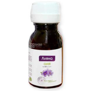 Масло льняное, 60 капсул по 0,3 г, Эликсир
