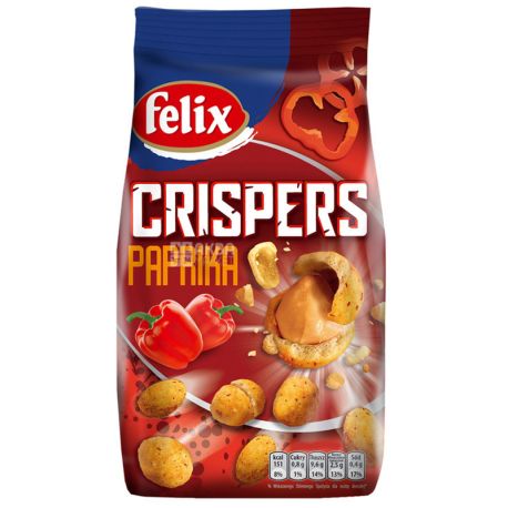 Felix Crispers Roasted peanuts with paprika flavor, 140 g