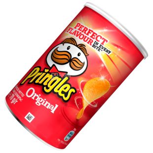 Pringles, 70 г, Чипси картопляні, Original, тубус