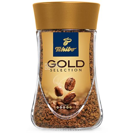 Tchibo Gold Selection, Instant coffee, 100 g, Glass