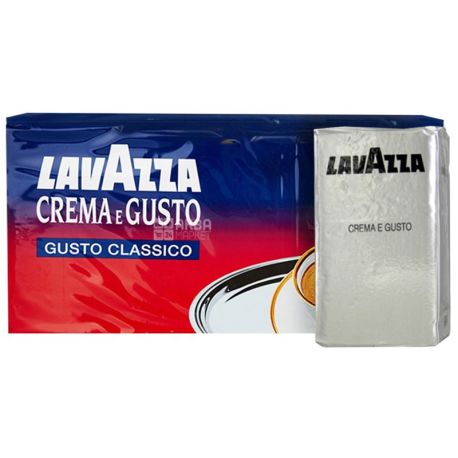 Lavazza, Crema Gusto Classico, 1 кг (4 шт. Х 250 г), Кава Лаваца, Крему Густо Класіко, середнього обсмаження, мелена
