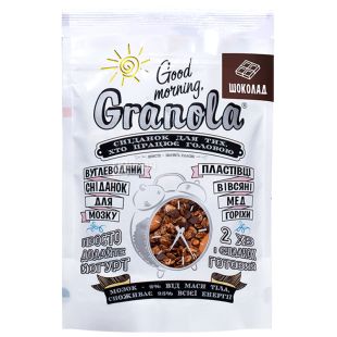 Good Morning, 330 г, Гранола Гуд Монинг, овсяные хлопья, мед, шоколад, орехи