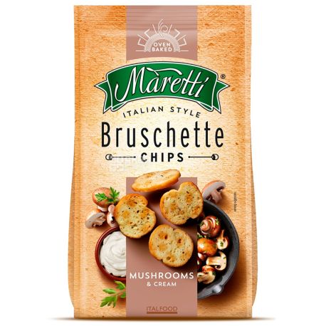 Maretti, 70 g, Bruschetta, Mushrooms and sour cream