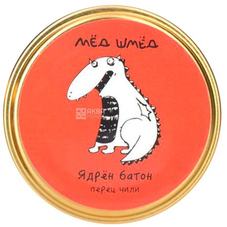 Мед шмед, 50 г, Мед, Ядрьон батон, Перець чилі, скло