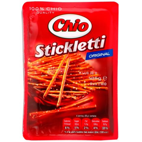 Chio, 125 g, Straws, Stickletti, Salty, Original