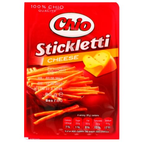 Chio, 80 г, Соломка, Stickletti, Солона, Sheese