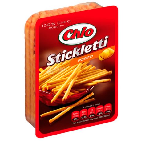 Chio, 80 г, Соломка, Stickletti, Солона, Potato