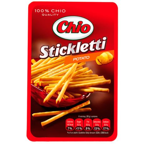 Chio, 80 г, Соломка, Stickletti, Солона, Potato