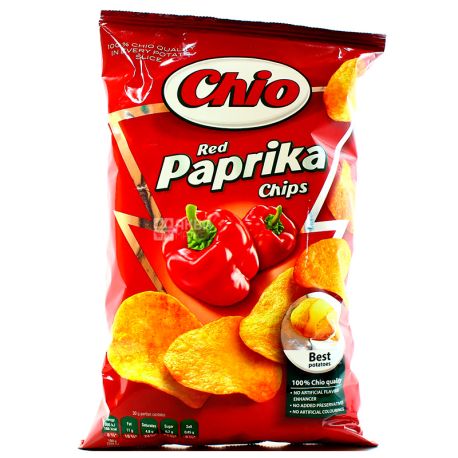 Chio, 75 г, Чипсы картофельные, Chips, Red Paprika