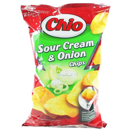 Chio, 75 г, Чипси картопляні, Chips, Sour Сream & Оnion