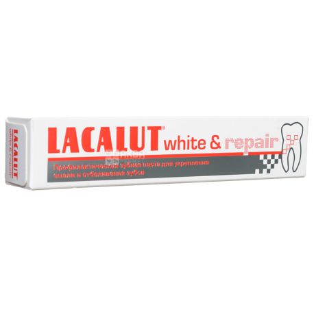 Lacalut, 75 ml, Toothpaste, White & Repair
