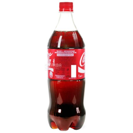 Coca-Cola, 1 л, Кока-Кола, Вода солодка, ПЕТ