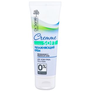 Dr. Sante, Cremme Soft, 80 мл, Крем, Для лица, рук и тела, Увлажняющий