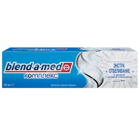 Blend-a-med, 100 мл, Зубна паста, Комплекс , Екстра відбілювання