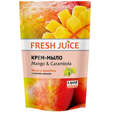 Fresh Juice, 460 ml, Cream Soap, Mango & Carambol