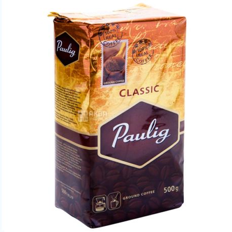 Paulig Classic, 500 г, Кофе Паулиг Классик, средней обжарки, молотый