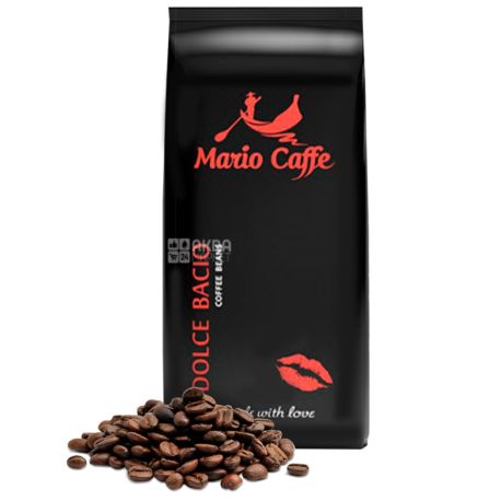 Mario Caffe Dolce Bacio, 250 г, Кофе Марио Каффе Дольче Басио, светлой обжарки, в зернах