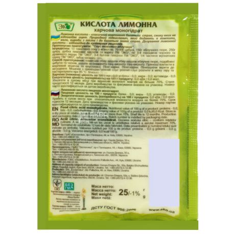 Eco, 25 g, citric acid