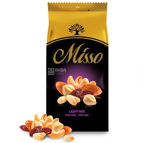 Misso Light mix, Горіхово-фруктове асорті, 125 г