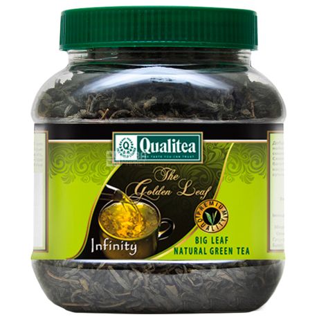 Qualitea, Infinity, 200 г, Чай Кволити, Инфинити, зеленый, среднелистовой, ПЭТ